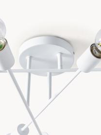 Plafondlamp Venja, Gepoedercoat metaal, Wit, Ø 55 x H 20 cm