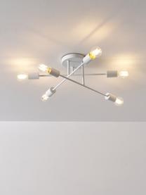 Lampada da soffitto Venja, Metallo verniciato a polvere, Bianco, Ø 55 x Alt. 20 cm