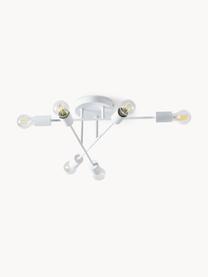 Lampada da soffitto Venja, Metallo verniciato a polvere, Bianco, Ø 55 x Alt. 20 cm