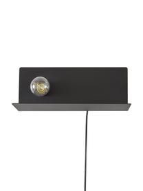 Wandlamp Joey met stekker, Zwart, B 35 x H 19 cm