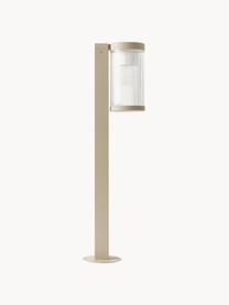 Lampada da terra dimmerabile per esterni Couper, Struttura: alluminio rivestito, Beige, Ø 14 x Alt. 80 cm