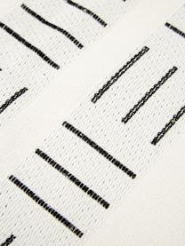 Fouta Akira, estilo boho, Reverso: afelpado, Blanco, negro, An 100 x L 180 cm