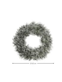 Couronne de Noël décorative Carol, Vert, blanc, Ø 63 x prof. 20 cm