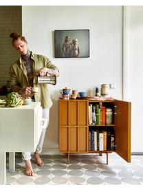 Credenza alta Pebble, Piedini: metallo rivestito, Arancione, Larg. 80 x Alt. 89 cm