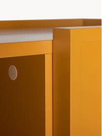 Highboard Pebble, Korpus: Mitteldichte Holzfaserpla, Füße: Metall, beschichtet, Orange, B 80 x H 89 cm