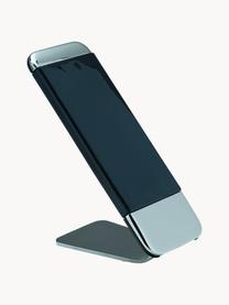 Soporte teléfono móvil de acero inoxidable Grip, Acero inoxidable recubierto, Plateado, negro, An 14 x Al 6 cm
