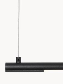 Grande suspension LED moderne Elettra, Noir, larg. 120 x haut. 2 cm