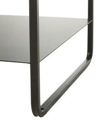 Nachttisch Sally mit Schublade, Korpus: Eschenfurnier, Melamin, Gestell: Metall, pulverbeschichtet, Schwarz, B 45 x H 58 cm