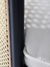 Ratanový pelech Zleep, Svetlobéžová, čierna, Š 80 x H 56 cm
