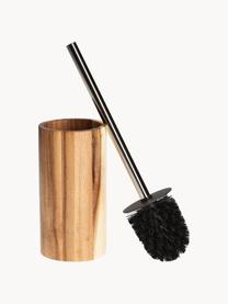 Brosse de toilette en bois d'acacia Wood, Bois d'acacia, Ø 10 x haut. 36 cm