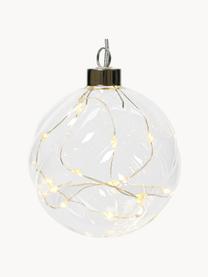 Bola de Navidad con luces LED Cristal, Vidrio, Transparente, Ø 20 cm