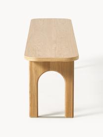 Holz-Sitzbank Apollo, verschiedene Größen, Sitzfläche: Spanplatte mit Eichenholz, Beine: Eichenholz, lackiert Dies, Eichenholz, B 200 x T 37 cm