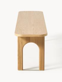 Banco de madera Apollo, tamaños diferentes, Asiento: aglomerado con chapa de r, Patas: madera de roble pintada E, Madera de roble, An 200 x F 37 cm