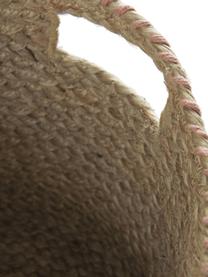 Opbergmand Braid, Jute, katoen, Beige, Ø 25 x H 25 cm