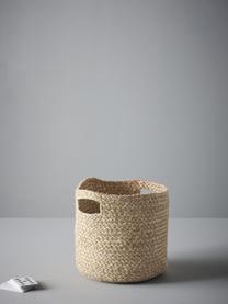 Opbergmand Braid, Jute, katoen, Beige, Ø 25 x H 25 cm