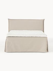 Premium Boxspringbett Violet, Matratze: 5-Zonen-Taschenfederkern, Webstoff Hellbeige, B 180 x L 200 cm, Härtegrad H3