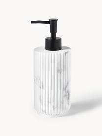 Set di 3 accessori da bagno Kacie, Testa della pompa: plastica, Bianco effetto marmo, Set in varie misure