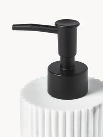 Set di 3 accessori da bagno Kacie, Testa della pompa: plastica, Bianco effetto marmo, Set in varie misure