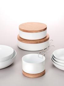 Casseruola con rivestimento antiaderente ABCT, varie misure, Alluminio rivestito, Bianco, Ø 24 x Alt. 7 cm, 3 l