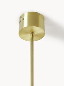 Große LED-Pendelleuchte Alenia, Lampenschirm: Acrylglas, Weiß, Goldfarben, Ø 61 x H 98 cm