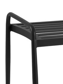 Banc en aluminium Sonnac, Noir, mat