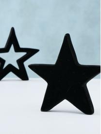 Set de piezas decorativas estrellas Mido, 14 cm, 2 uds., Terracota, Negro, An 14 x Al 14 cm