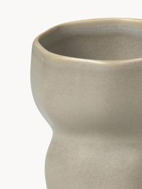 Mug design fait à la main de forme organique Limfjord, 350 ml, Grès cérame, Gris clair, Ø 9 x haut. 11 cm, 350 ml