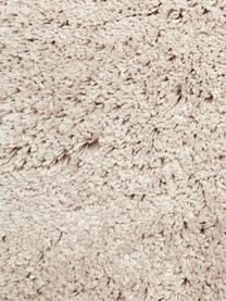 Flauschiger runder Hochflor-Teppich Dreamy mit Fransen, Flor: 100 % Polyester, GRS zert, Beige, Ø 150 cm (Grösse M)