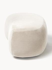 Pouf Alba, Rivestimento: 97% poliestere, 3% nylon , Struttura: legno di abete massiccio,, Piedini: plastica Questo prodotto , Tessuto bianco crema, Larg. 130 x Prof. 62 cm