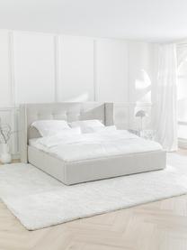 Čalouněná postel Star, Světle béžová, Š 180 x D 200 cm