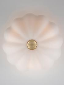 Stmievateľná stropná lampa Flower, Lomená biela, Ø 40 x V 22 cm