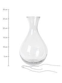 Mundgeblasene Karaffe Bubble mit dekorativen Luftbläschen, 800 ml, Glas, mundgeblasen, Transparent mit Lufteinschlüssen, H 26 cm, 800 ml