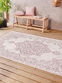 In- & Outdoor-Teppich Tilos im Vintage Style, 100% Polypropylen, Creme, Rosa, B 120 x L 170 cm (Größe S)