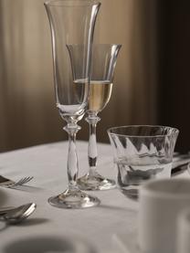 Champagneglazen Lacey, 4 stuks, Crystal glas/kristalglas, Transparant, Ø 8 x H 20 cm, 190 ml