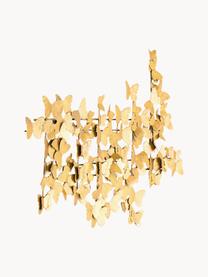 Dekoracja ścienna z metalu Butterfly, Metal, Odcienie złotego, S 104 x W 62 cm