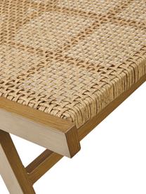 Chaise de jardin aspect bois Palina, Brun, larg. 57 x prof. 78 cm