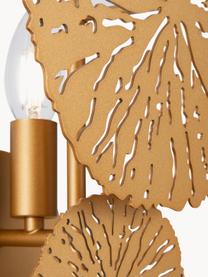 Design wandlamp Lovetann, Gecoat metaal, Goudkleurig, B 23 x H 55 cm