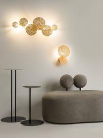 Dizajnové nástenné svietidlo Lovetann, Potiahnutý kov, Odtiene zlatej, Š 23 x V 55 cm