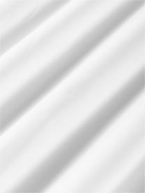 Katoenen perkal dekbedovertrek Atina met golvende bies, Weeftechniek: perkal Draaddichtheid 200, Wit, donkergroen, B 200 x L 200 cm