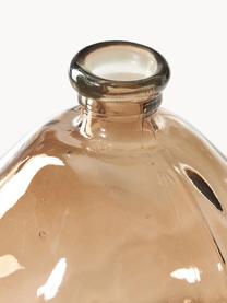 Flaschenvase Dina, Recyceltes Glas, GRS-zertifiziert, Braun, Ø 33 x H 33 cm