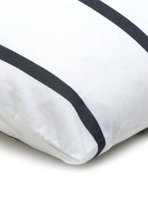 Taie d'oreiller 50x75 coton Blush, 2 pièces, Blanc, noir