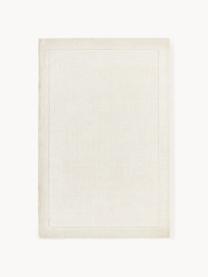 Kurzflor-Teppich Kari, 100 % Polyester, GRS-zertifiziert, Cremeweiss, B 80 x L 150 cm (Grösse XS)