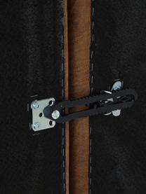 Modulo angolare in pelle riciclata Lennon, Rivestimento: pelle riciclata (70 % pel, Rivestimento: imbottitura in schiuma co, Pelle marrone, Larg. 119 x Prof. 119 cm, angolo a sinistra