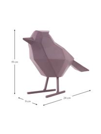 Figura decorativa Bird, Plástico, Lila, An 24 x Al 19 cm