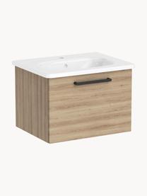 Lavabo con mobiletto Orna, Larg. 60 cm, Maniglie: metallo rivestito, Legno, Larg. 60 x Alt. 42 cm