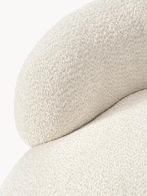 Sillón lounge en tejido bouclé Alba, Tapizado: 100% poliéster Alta resis, Estructura: madera de abeto maciza, m, Patas: plástico Este producto es, Borreguillo bouclé Off White, An 78 x L 78 cm