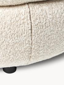 Loungesessel Alba aus Teddy-Bouclé, Bezug: 100 % Polyester Der strap, Gestell: Massives Fichtenholz, Kie, Teddy-Bouclé Off White, B 102 x T 89 cm, Armlehne links