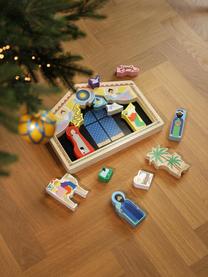 Handgefertigte Spiel-Weihnachtskrippe The Crib, 14er-Set, Mitteldichte Holzfaserplatte (MDF), Bunt, B 30 x H 25 cm