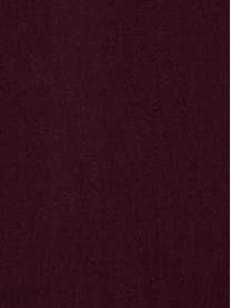 Sábana bajera de franela Erica, Rojo oscuro, Cama 180 cm (180 x 200 cm)