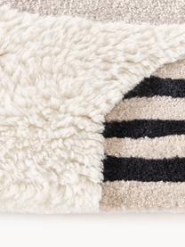 Ręcznie tkany dywan z wełny z wypukłą strukturą Rosco, Odcienie brązowego, S 160 x D 230 cm (Rozmiar M)